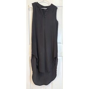 Donna Lafleur‎ New Orleans Black Silk Sleeveless High Low Dress S